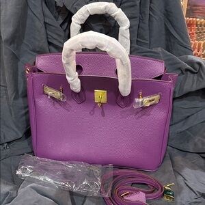 Elegant Purple Women's Handbag